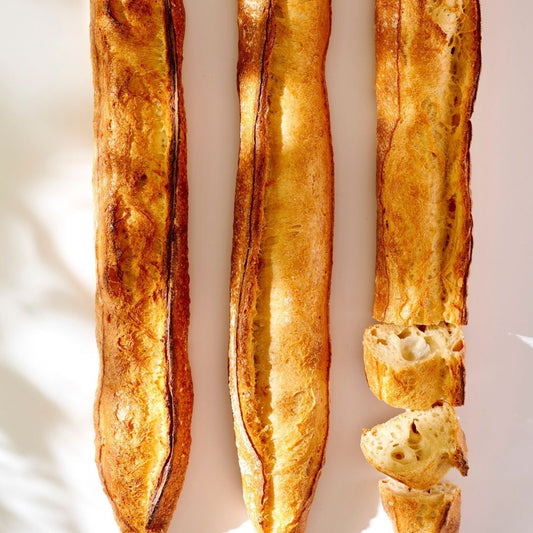 Traditional French baguette