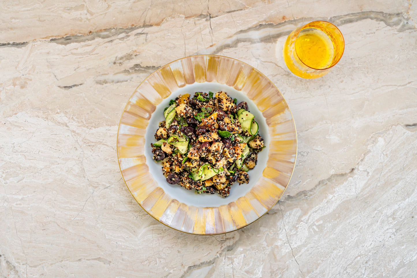 Mediterranean quinoa salad