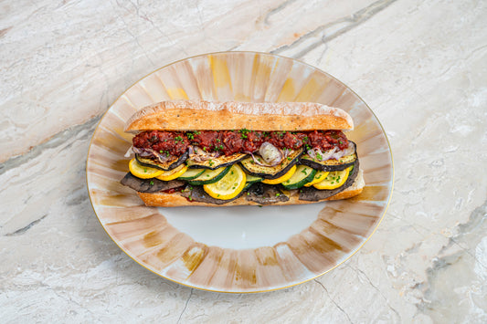 Roasted vegetable ciabatta